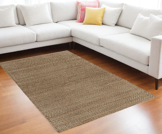 8' X 10' Natural Hand Woven Area Rug