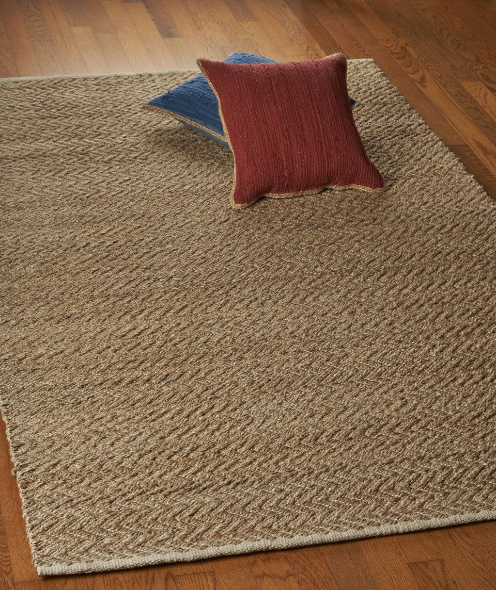 9' X 12' Natural Hand Woven Area Rug - Homeroots