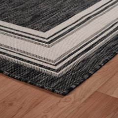 8' X 9' Gray Indoor Outdoor Area Rug