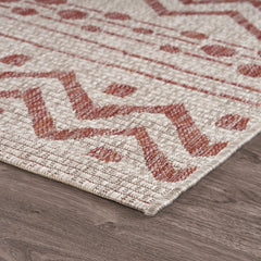 8' X 10' Beige Indoor Outdoor Area Rug - Homeroots