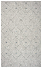 2' X 3' Blue And Gray Indoor Outdoor Area Rug