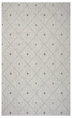 8' X 10' Blue And Gray Indoor Outdoor Area Rug - Homeroots