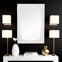 36" Clear Glass Framed Accent Mirror