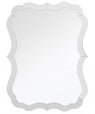 32" Clear Novelty Glass Framed Accent Mirror