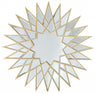 34" Gold Sunburst Metal Framed Accent Mirror