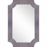 35" Gray Novelty Glass Framed Accent Mirror