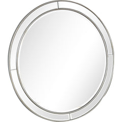 36" Silver Framed Accent Mirror