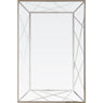 43" Champagne Metal Framed Accent Mirror