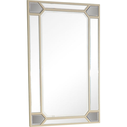 43" Silver Metal Framed Accent Mirror - Homeroots