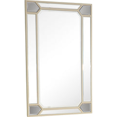 43" Silver Metal Framed Accent Mirror