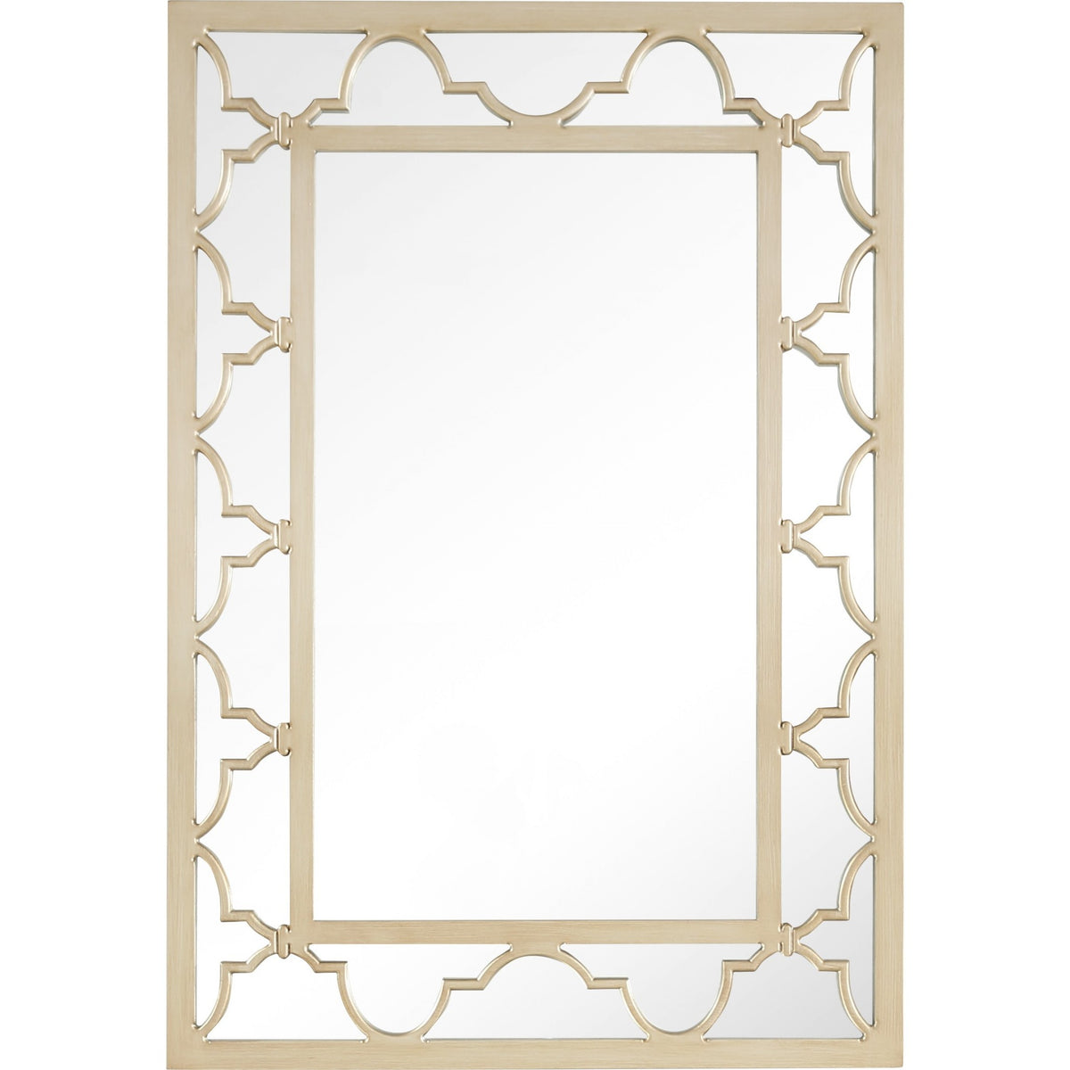 44" Champagne Metal Framed Accent Mirror