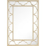 44" Champagne Metal Framed Accent Mirror