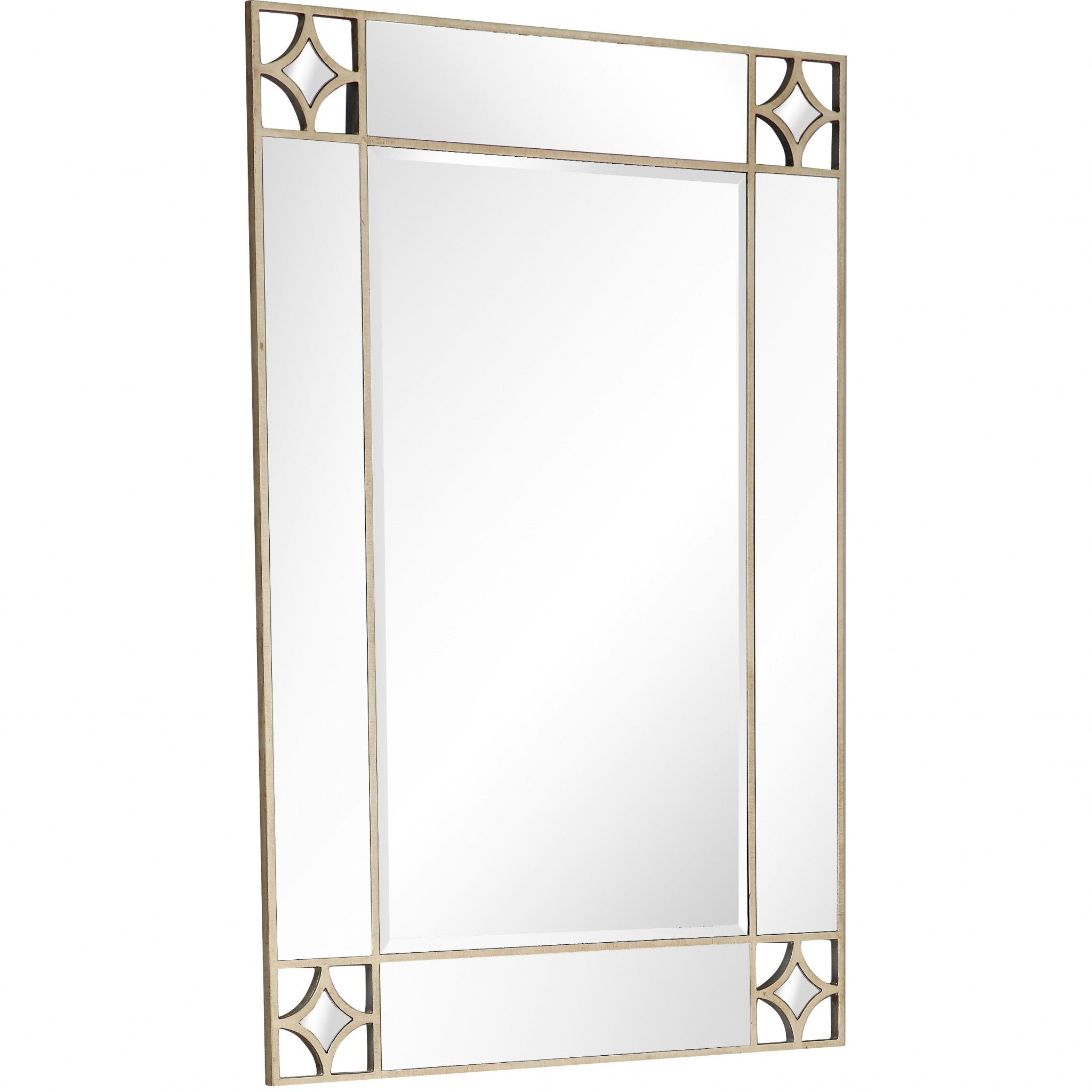 46" Champagne Framed Accent Mirror