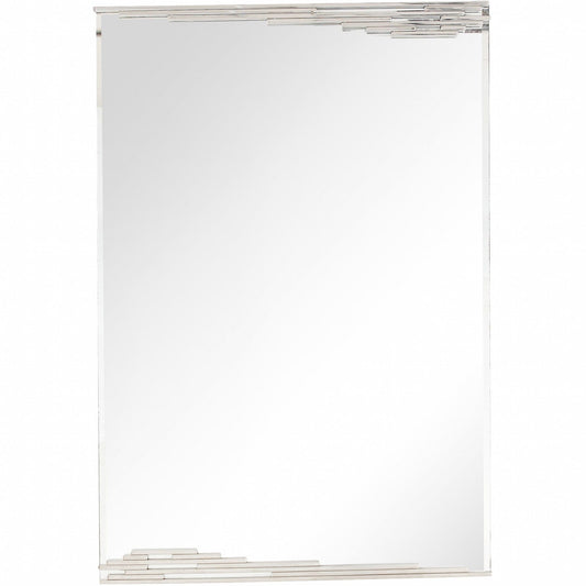 46" Silver Framed Accent Mirror - Homeroots