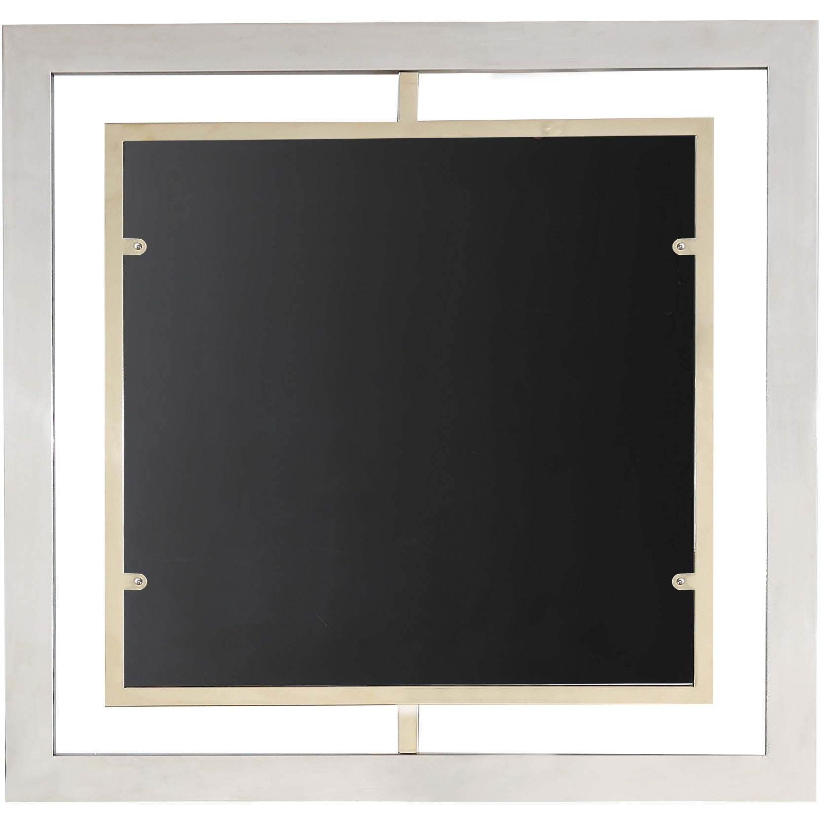 32" Gold Square Framed Accent Mirror