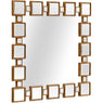 32" Gold Square Framed Accent Mirror