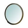 30" Gold Round Framed Accent Mirror