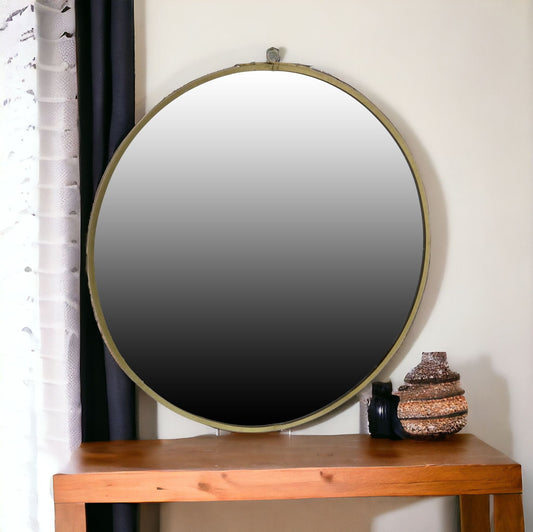 Gold Round Wall Mirror