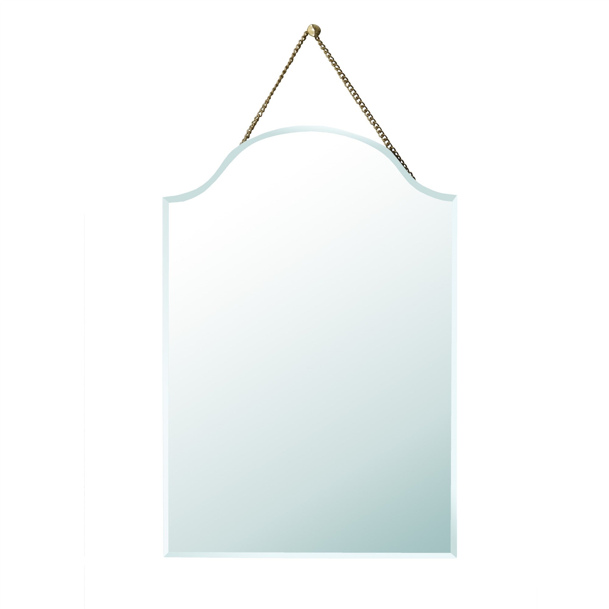 22" Gold Irregular Unframed Accent Mirror