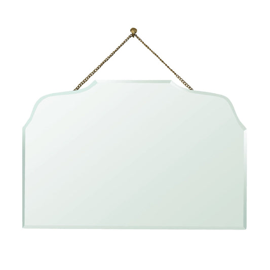 6" Gold Irregular Unframed Accent Mirror - Homeroots