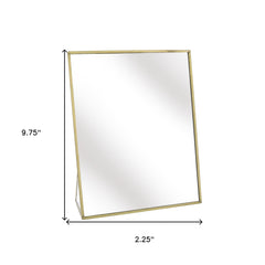 10" Gold Framed Makeup Shaving Tabletop Mirror