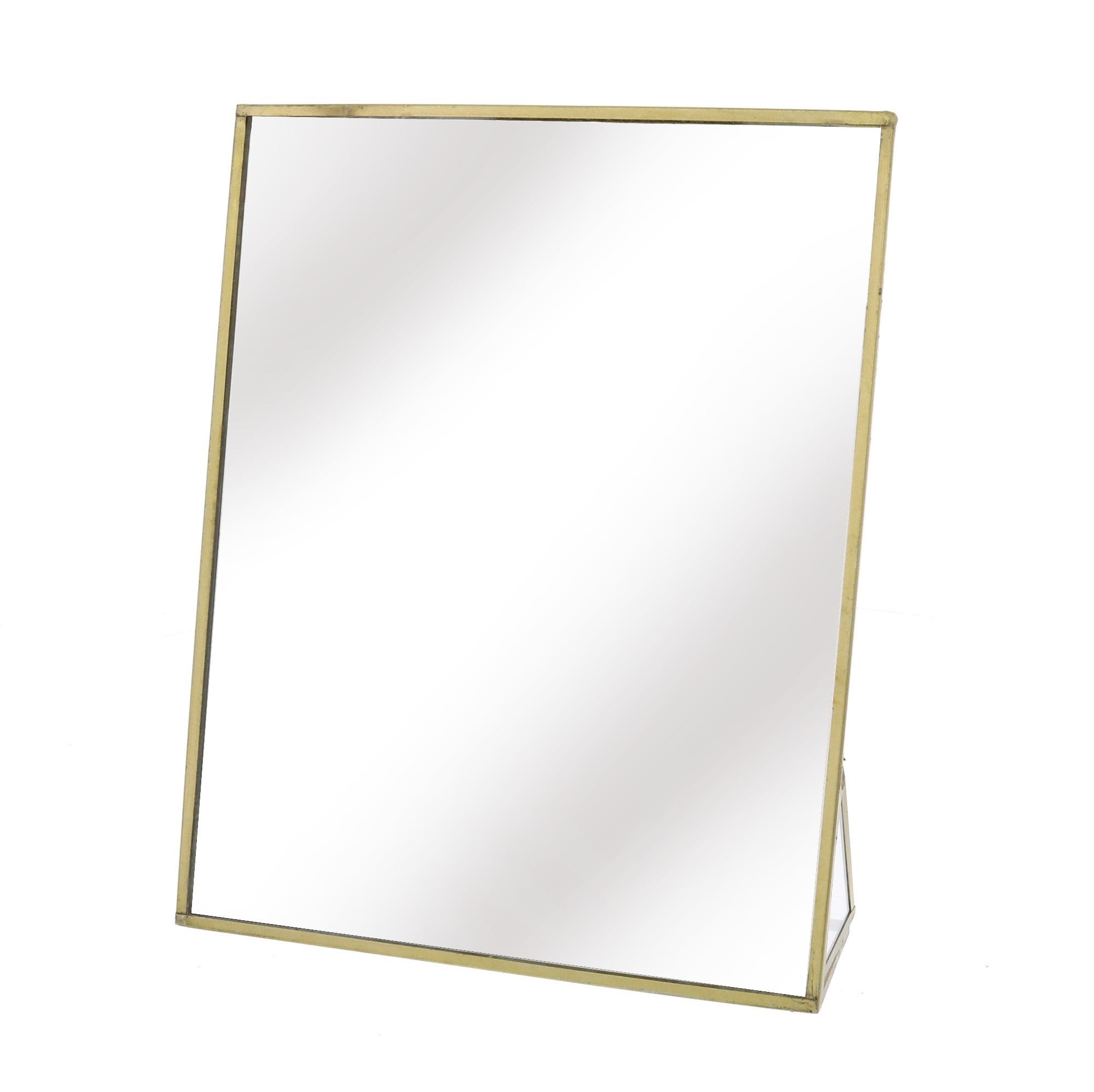 10" Gold Framed Makeup Shaving Tabletop Mirror