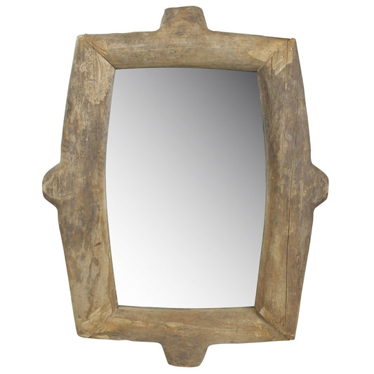 Natural Wooden Wall Mirror - Homeroots