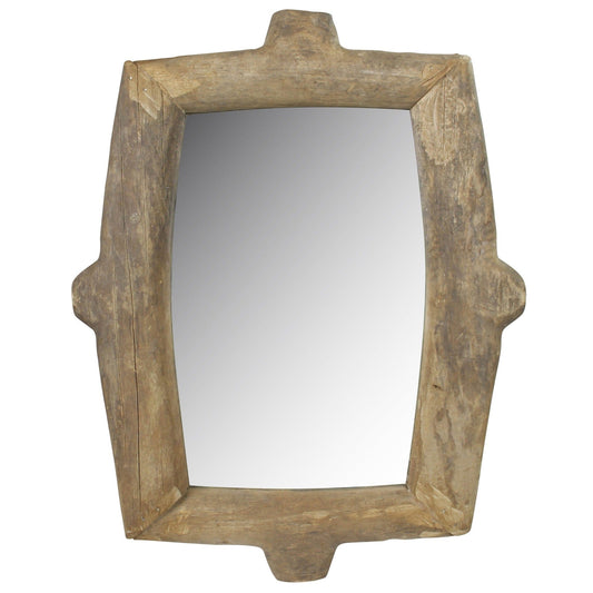 Natural Wooden Wall Mirror - Homeroots