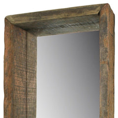 Petite Wooden Mirrored Shelf - Homeroots