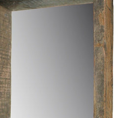 Petite Wooden Mirrored Shelf - Homeroots