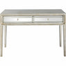 48" Silver Mirrored Glass Console Table