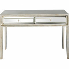 48" Silver Mirrored Glass Console Table