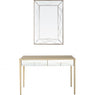 48" Champagne Mirrored Glass Console Table