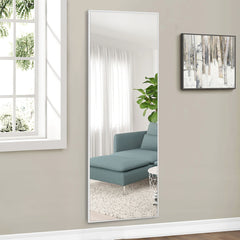 Freestanding Silver Full-length Floor Mirror