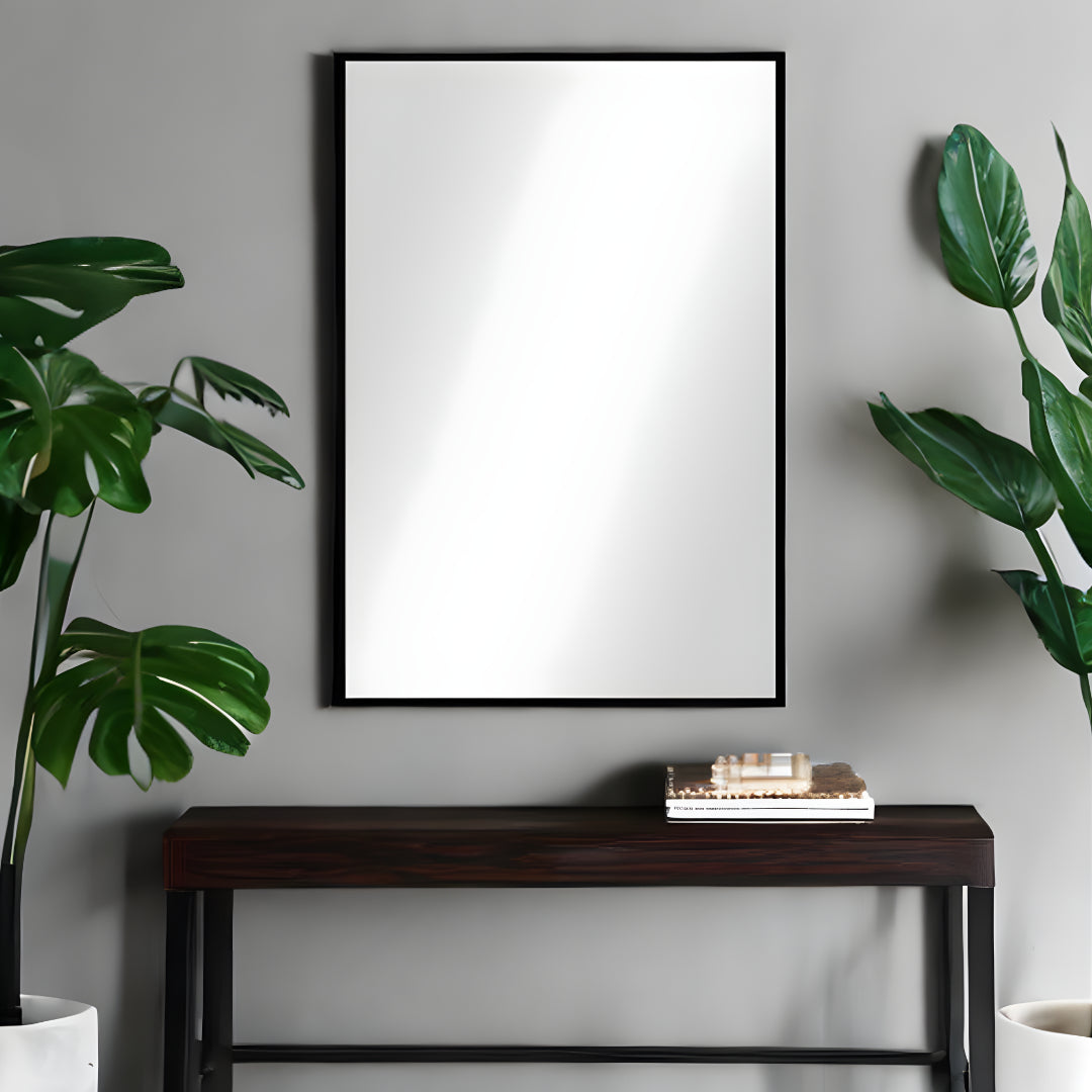 Minimal Black Wall Mirror