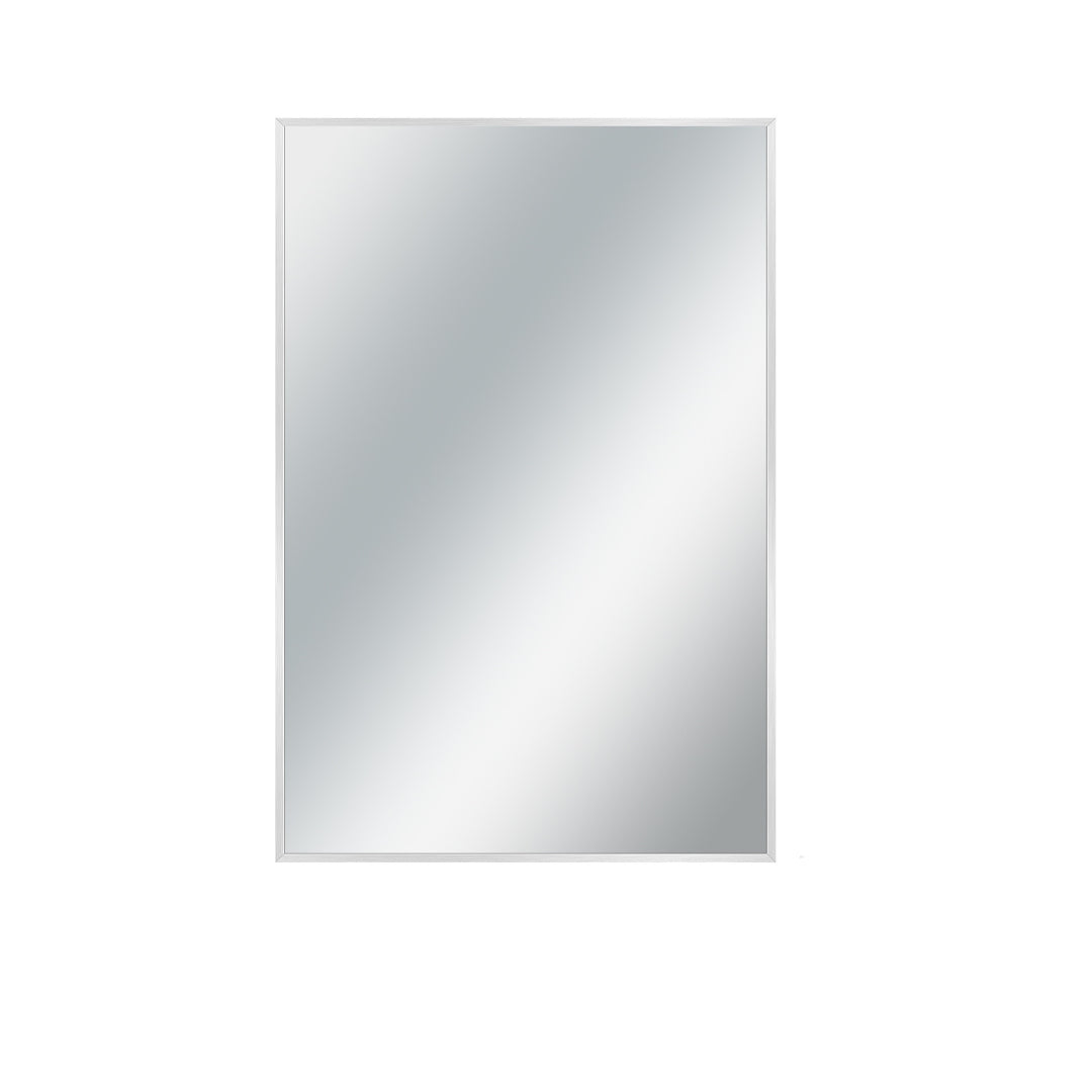 Silver Rectangular Wall Mirror