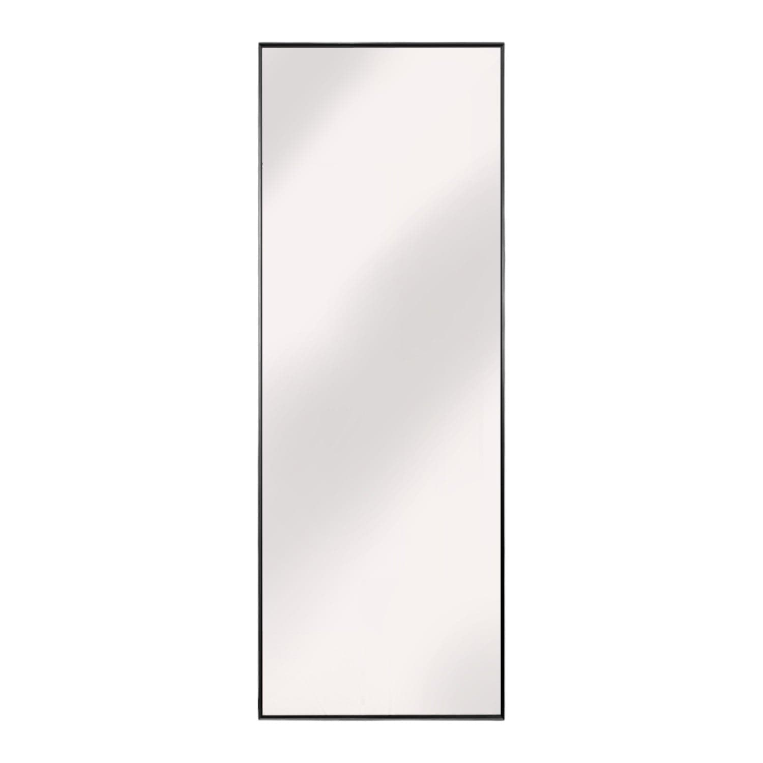 59" Black Metal Framed Full Length Mirror - Homeroots