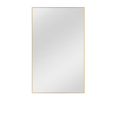 51" Gold Metal Framed Full Length Hanging Mirror - Homeroots