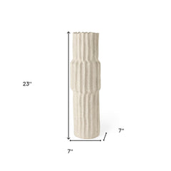 23" Jumbo Organic Textured Sand Vase