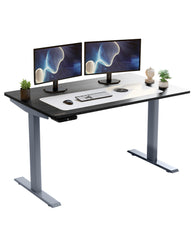 Premier 45" Gray Dual Motor Electric Office Adjustable Standing Desk