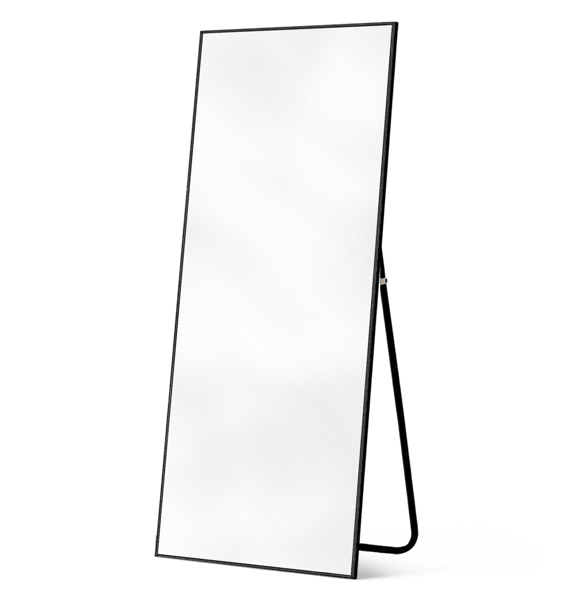 71" Black Metal Framed Standing Mirror