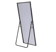 71" Black Metal Framed Standing Mirror