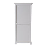 52" White Two Drawer Storage Cabinet With Baskets - Homeroots