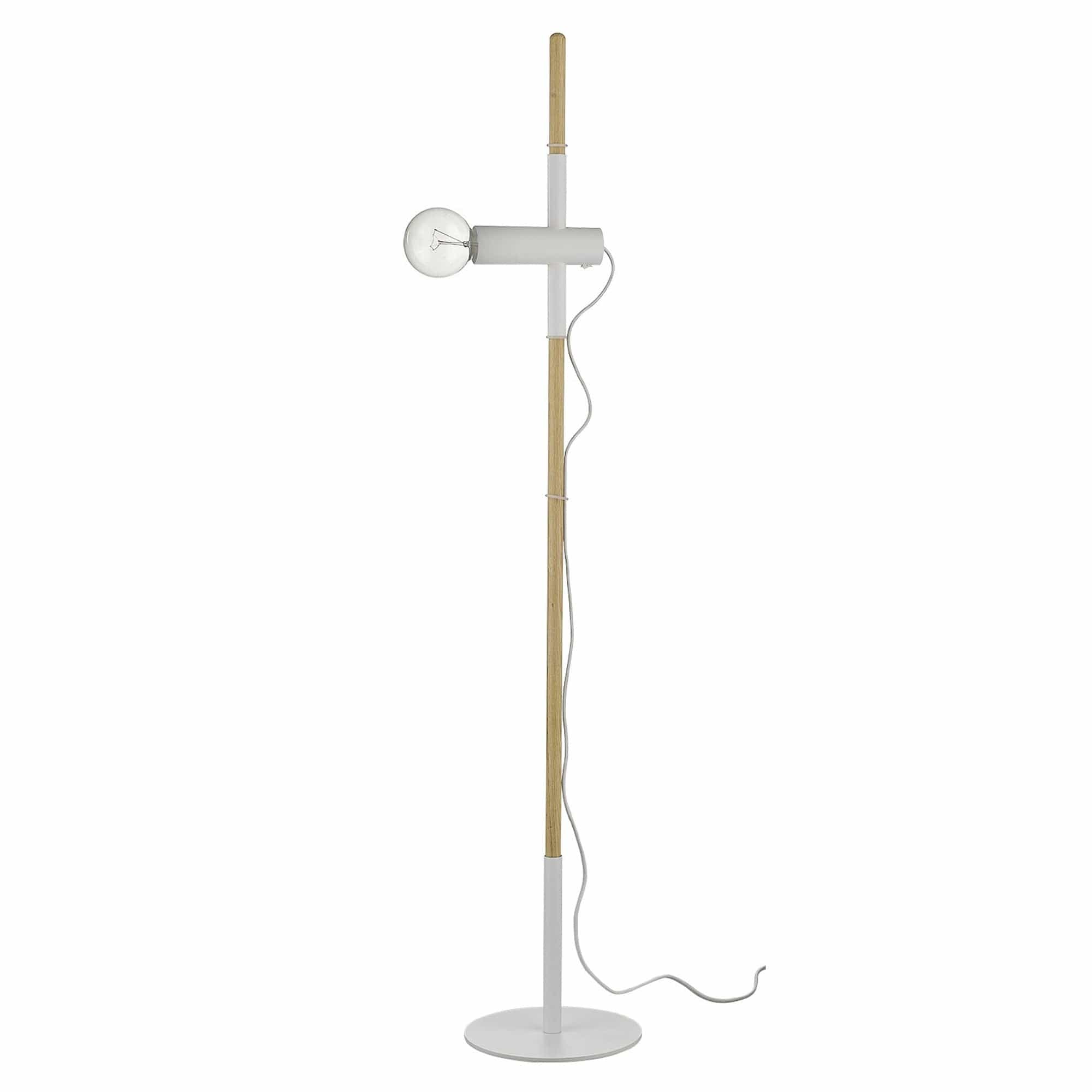 55" Natural Reading Floor Lamp - Homeroots