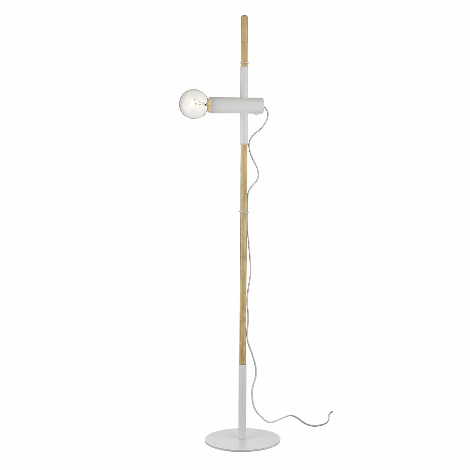 55" Natural Reading Floor Lamp - Homeroots