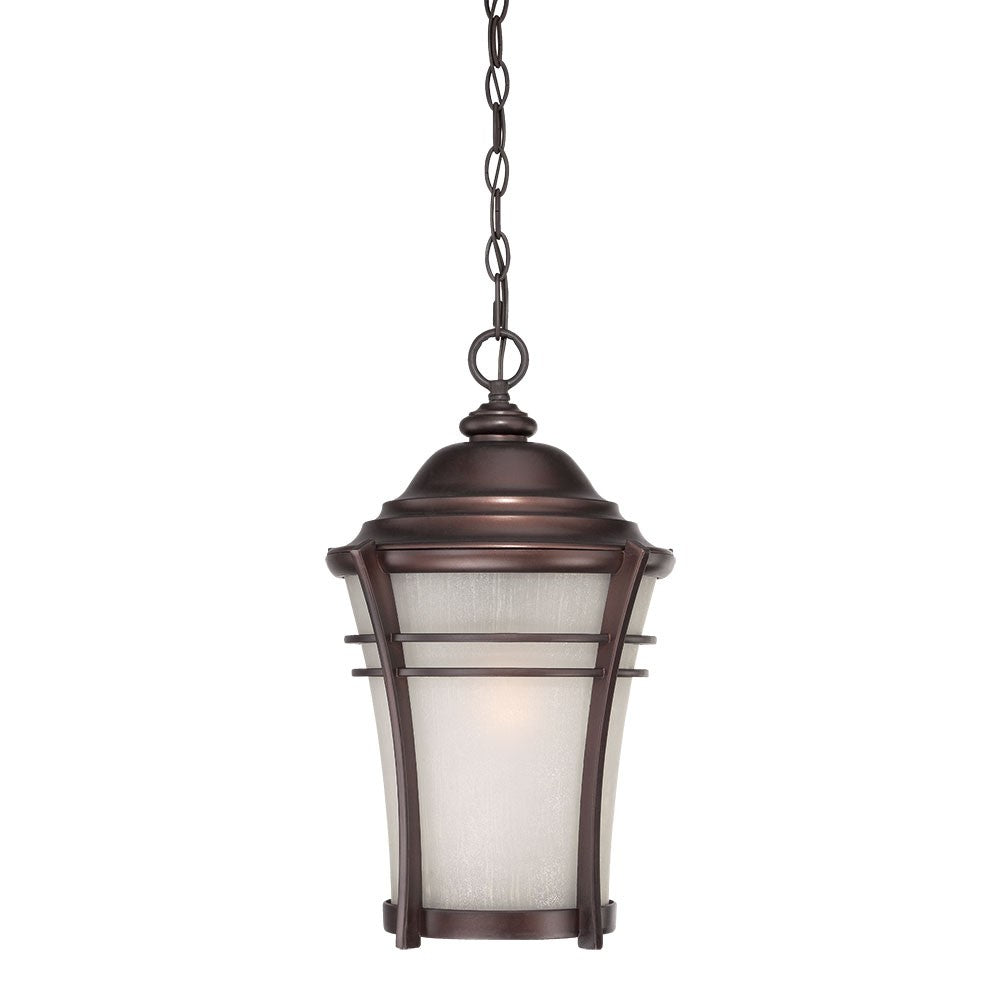 Frosted Glass Bronze Lantern Hanging Light