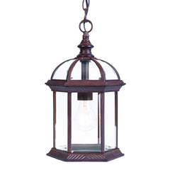 Dark Brown Cage Hanging Light