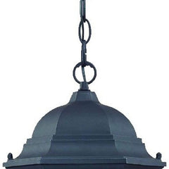 Two Light Matte Black Carousel Lantern Hanging Light