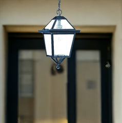 Matte Black Hanging Lantern Light