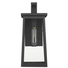 Black Contempo Elongated Outdoor Wall Light